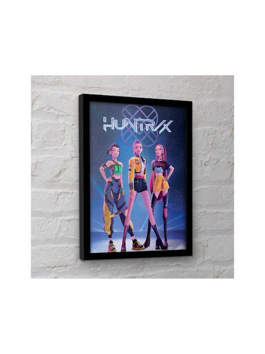 K-pop Dämonenjäger Huntrix Poster Rahmen 31x41cm