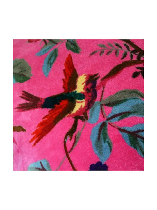 Synchronia Sofa Cushion Made of 100% Cotton Fuchsia 35x60cm