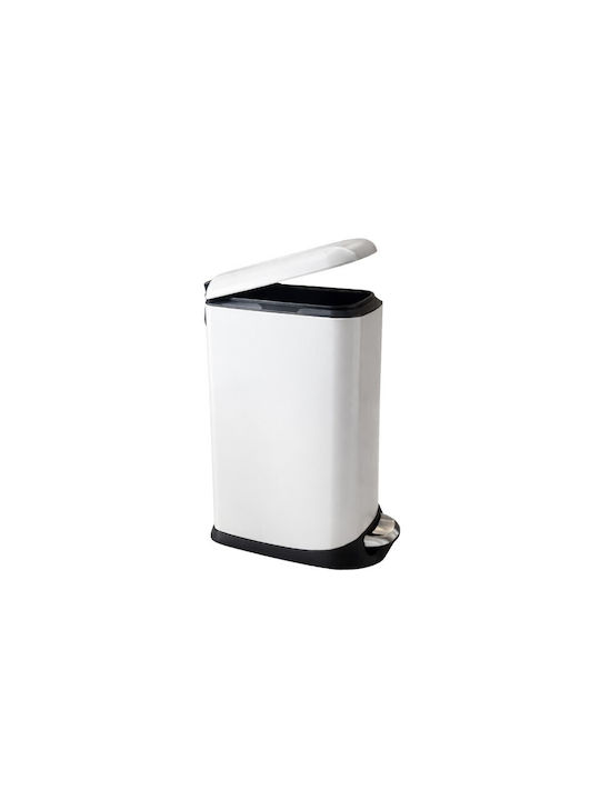 Vesta Waste Bin Waste Metallic with Pedal Ivory Coast 20lt 1pcs