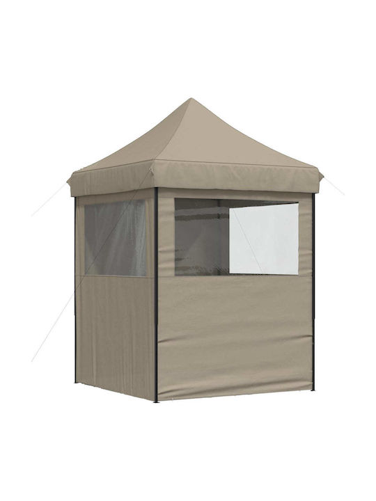 vidaXL Foldable Garden Brown Gazebo 2x2m