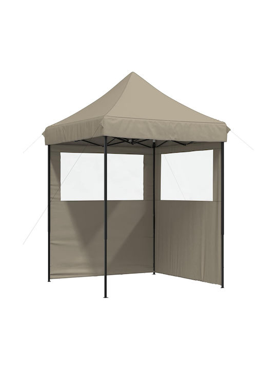 vidaXL Foldable Garden Brown Gazebo 2x2m