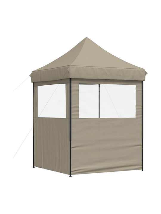 vidaXL Foldable Garden Brown Gazebo 2x2m