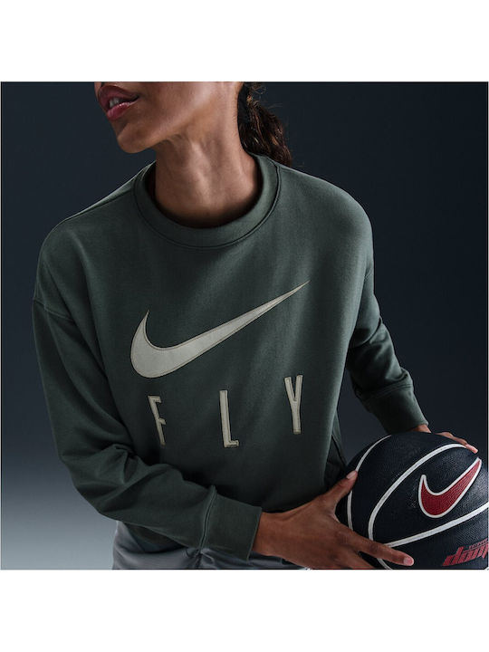 Дри-Фит Swoosh Fly Дамска Жилетка Суитшърт Винтидж Зеленjade Horizonwhite