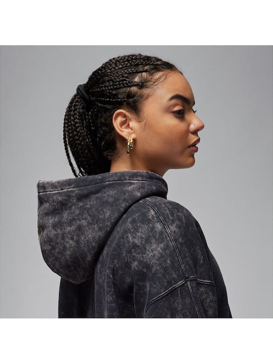 Women's Hoodie Sweatshirt Cardigan with Hood Black