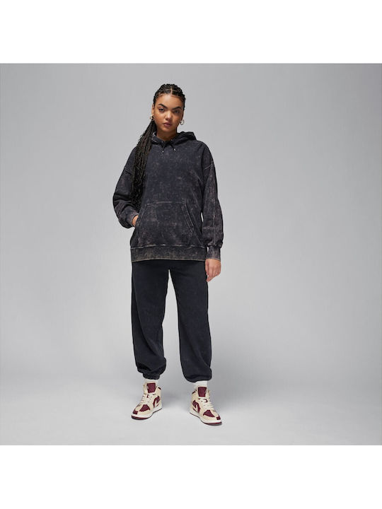 Women's Hoodie Sweatshirt Cardigan with Hood Black
