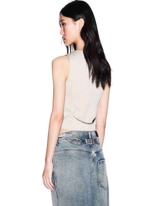 Beige Damen Weste