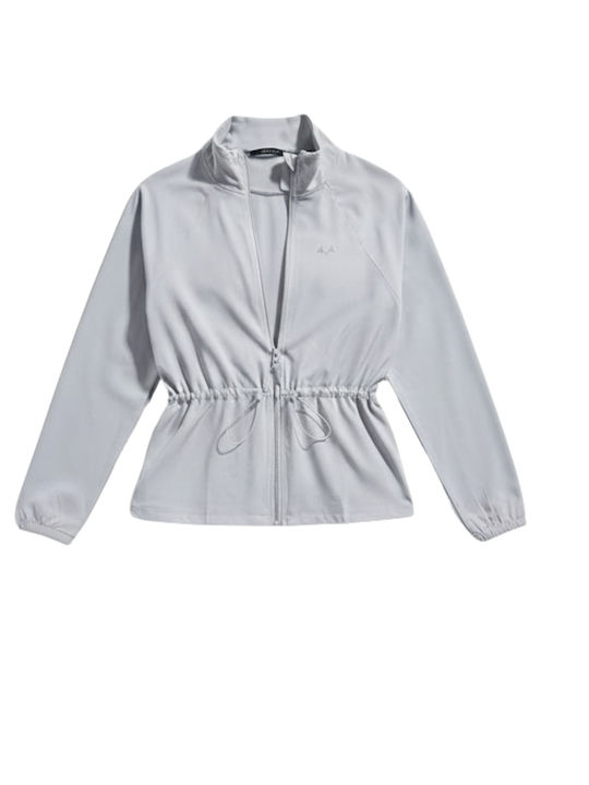 Cardigan Pentru Femei Cu Fermoar Alb