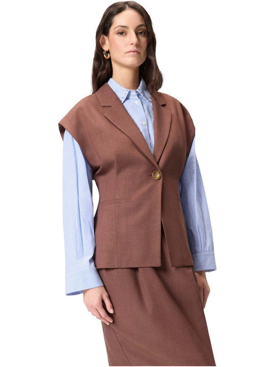 Brown Women's Vest