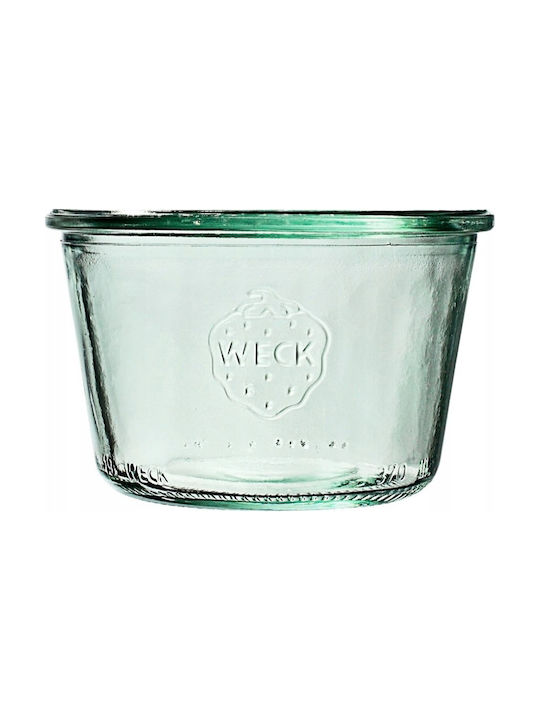 Weck Set of 6pcs Jars General Use with Lid Glass Transparent 370ml