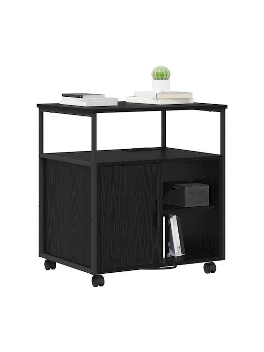 Cabinet de Birou Metalic Black Oak 60x46x67cm
