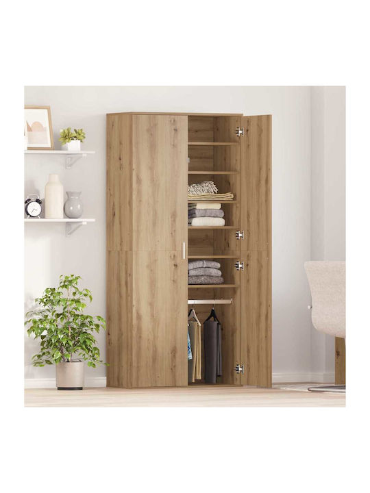 Kleiderschrank Büro Walnut 80x39x178cm