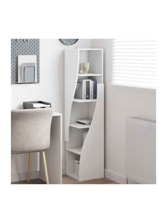 Office Storage Chipboard Cabinet White L32xW32xH140cm