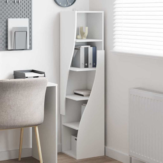 Büroaufbewahrungsschublade und -schrank Holzweiß 32x32x140cm