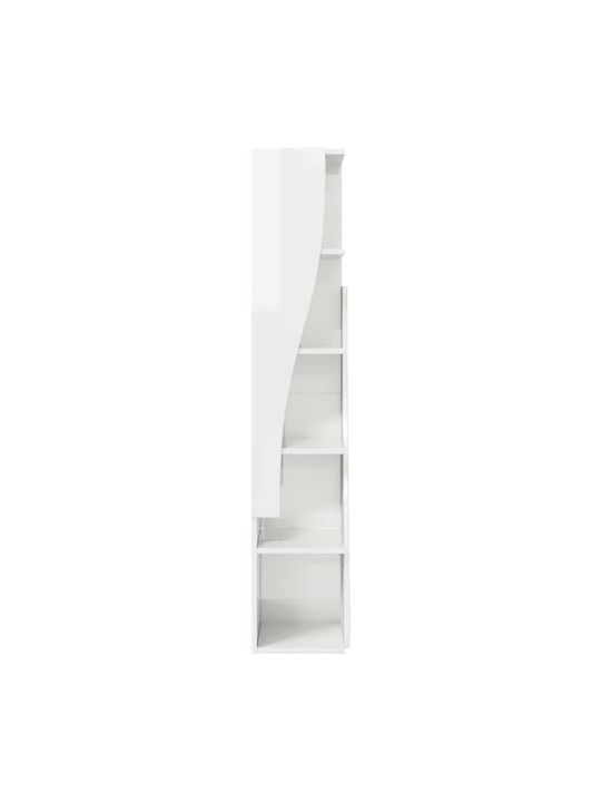Office Storage Chipboard Cabinet White L27.5xW27xH140cm