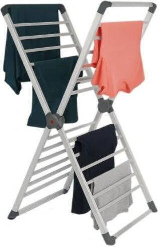 N'Oveen Folding Heated Floor Clothes Drying Rack Made of Aluminum