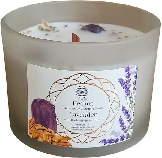 Green Tree Candle Company Aromatic Soy Candle in Jar with Lavender Scent 256g