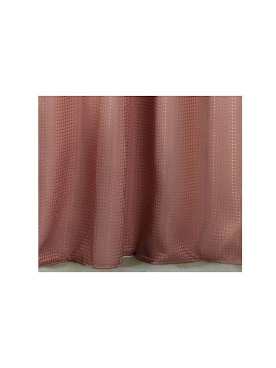 L-C Quartz Κουρτίνα Μπάνιου 180x200 cm Terracotta