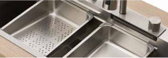 Tema Drop-In Chiuvetă Inox cu robinet L68xW45cm Argintiu