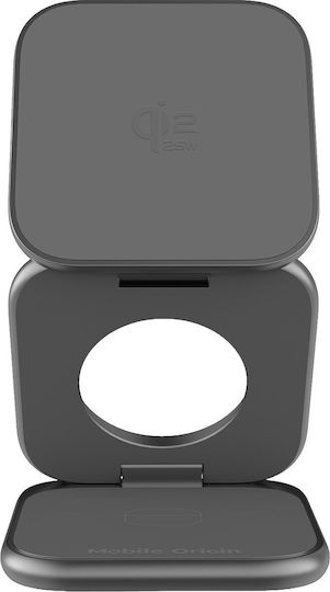 Mobile Origin Φορτιστής Magsafe 25W Space Grey (MO-USF-PW36-GRY)