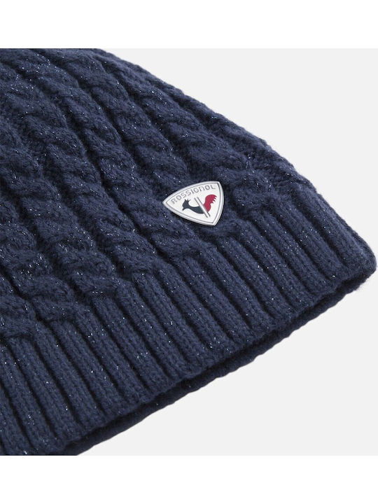 Beanie Damen Strickmütze in Marineblau