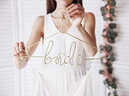 Μεταλλική Χρυσή Κρεμάστρα Bride