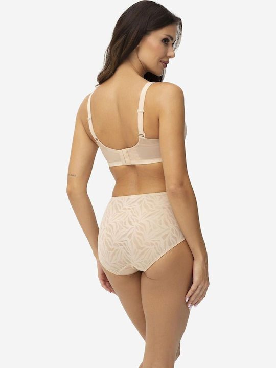 Beige Büstenhalter mit Bügel