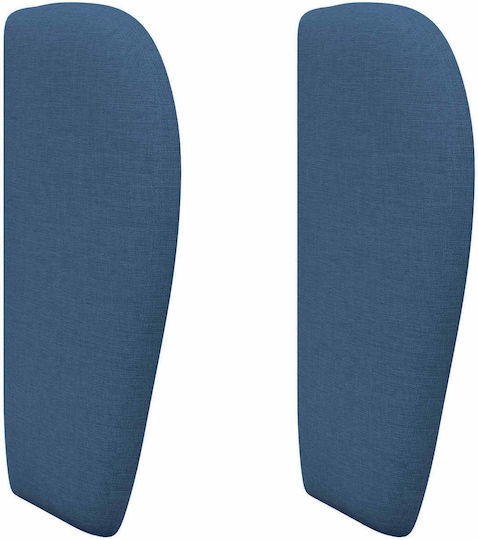 vidaXL Fabric Bed Headboard Blue 40cm