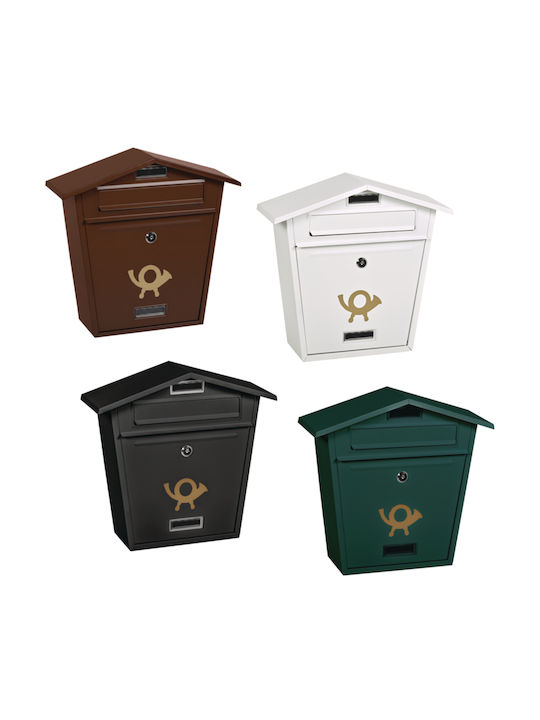 FFG Outdoor Mailbox Metallic in Brown Color 37x13.5x36cm