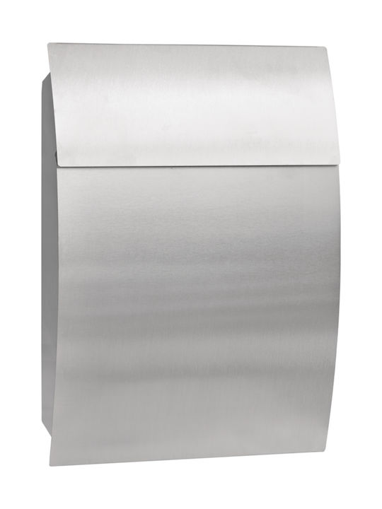 FFG Πομπέ Γραμματοκιβώτιο Εξωτερικού Χώρου Inox σε Ασημί Χρώμα 47x34x12cm