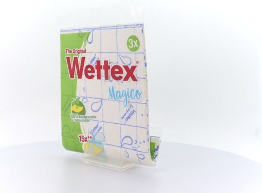 Wettex Magico Ultra Thin Σπογγοπετσέτες Γενικής Χρήσης Κίτρινες 3τμχ