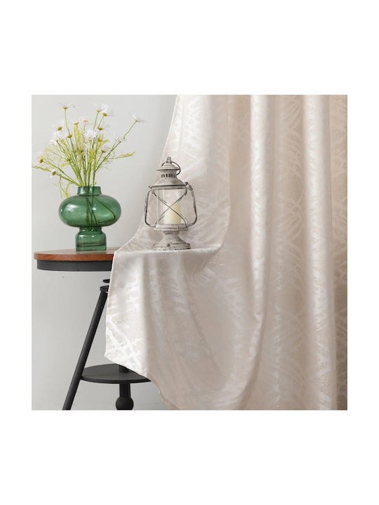 Lucktora Curtain with Grommets Beige 270x270cm