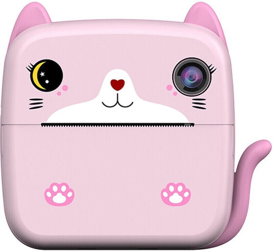 Kitty Детски Фотоапарат 24MP с Термален Печат Розов