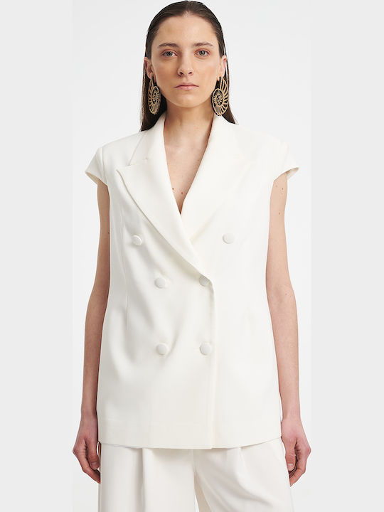 Zoya Short Women's Blazer White