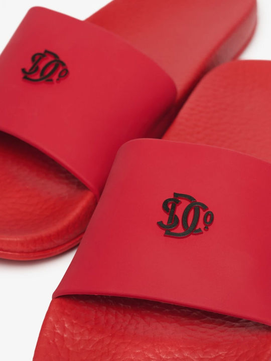 Men's Red Slides