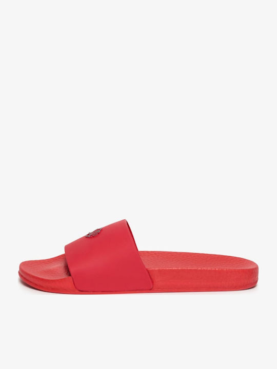 Men's Red Slides