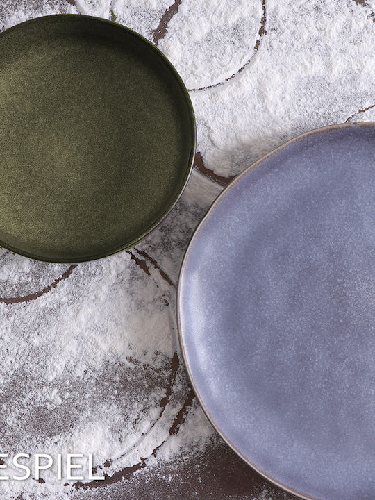 Espiel Etna Placă Adâncă Ceramică Verde cu Diametru 21cm 4 Bucăți