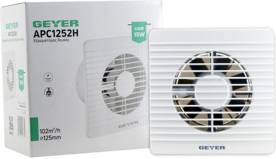 Geyer Wall-mounted Ventilator Bathroom 125mm White