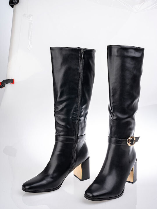 Women's Boots with High Heel Black