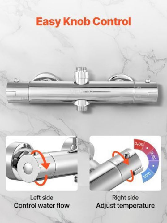 Vevor Mixing Shower Shower Faucet Thermostatic