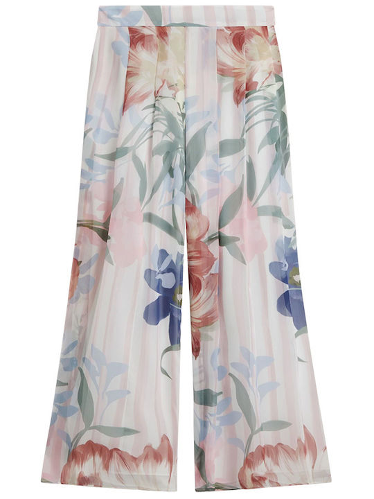 Damentaschenhose Ausgestellt Blumen Rosa