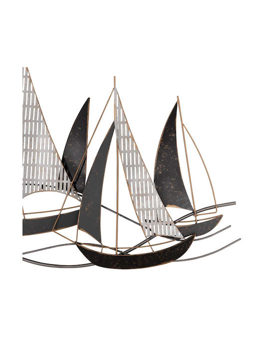 Freebox Wall Decor Anthracite White Gold Metallic 92x3x56cm