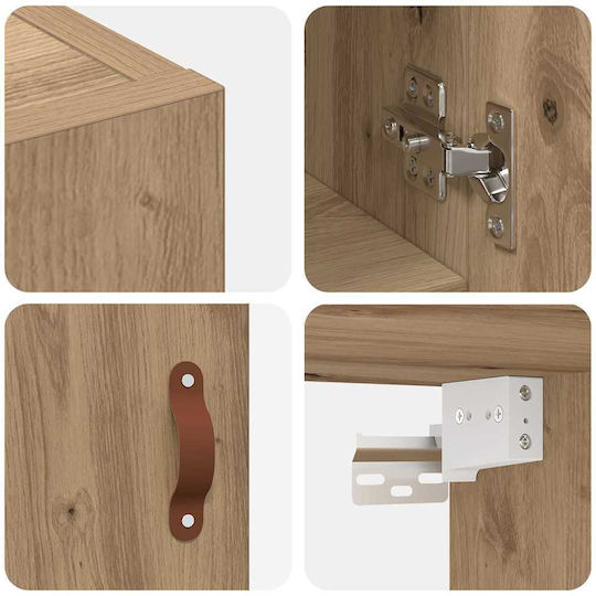 vidaXL Bathroom Cabinet L60xW31xH70cm Brown