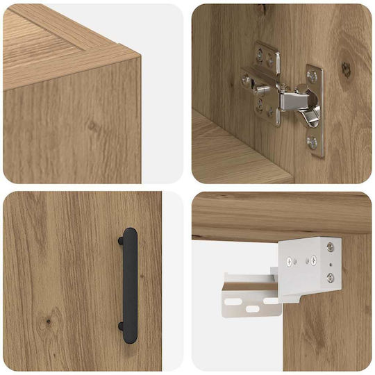 vidaXL Badezimmerschrank B60xT31xH70cm Braun