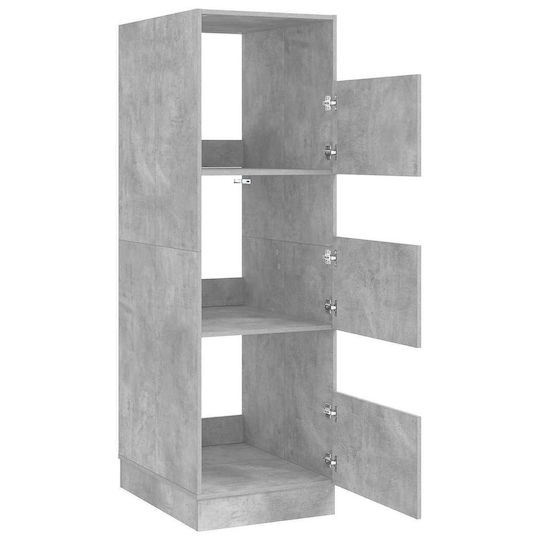 vidaXL Cabinet de baie Mobilier pentru baie L50xA68xÎ162cm Gri