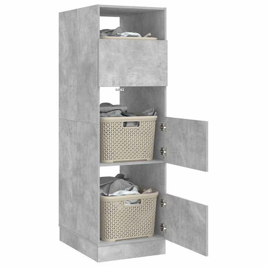 vidaXL Cabinet de baie Mobilier pentru baie L50xA68xÎ162cm Gri