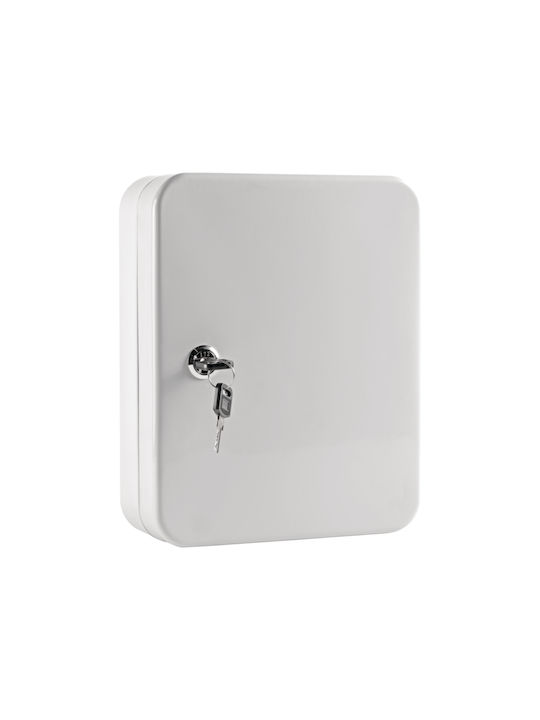 FFG Wall Key Holder Metallic 48 positions 48 positions with Lock 25x7.5x18cm