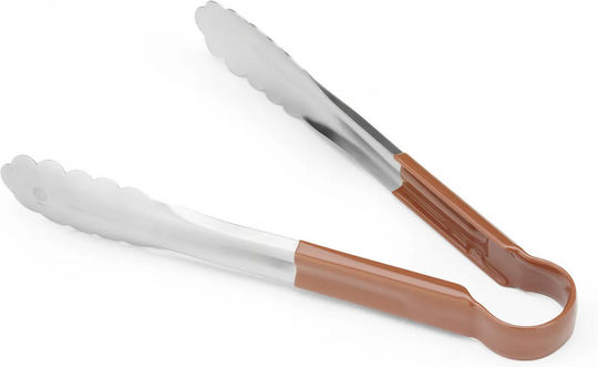 Haccp Food Serving Tongs 250 Mm Brown Hendi 171929