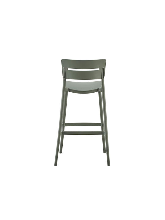 Außenbereich-Hocker aus Polypropylen Olive Grün 55x50x101cm