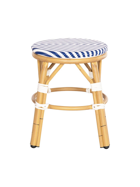 Garden Stool Aluminum White-Blue Garden Stool Aluminum White-Blue