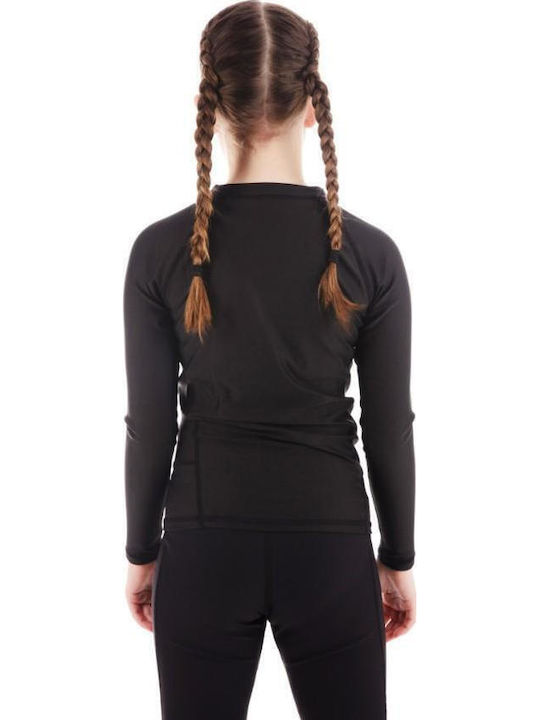 Tatami Fightwear Kinder Lange Ärmel Kampfsportshirt für Jiu-Jitsu Schwarze